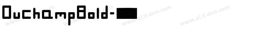 DuchampBold字体转换