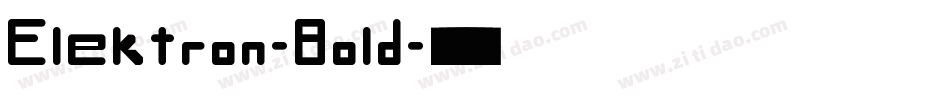 Elektron-Bold字体转换