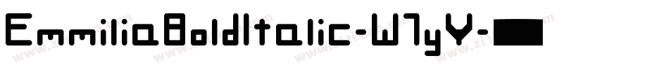 EmmiliaBoldItalic-W7yY字体转换