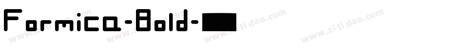 Formica-Bold字体转换