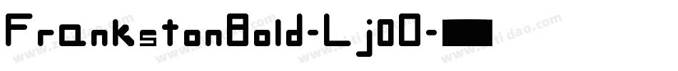 FrankstonBold-Lj0D字体转换