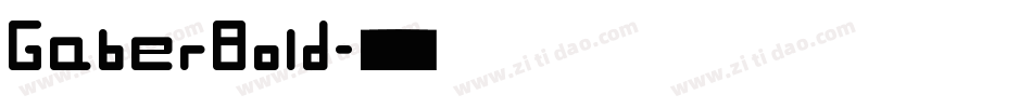 GaberBold字体转换