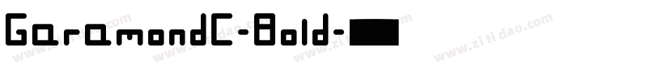 GaramondC-Bold字体转换 GaramondC-Bold字体转换