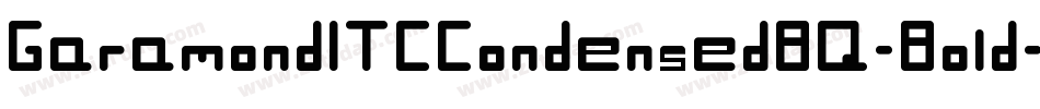 GaramondITCCondensedBQ-Bold字体转换