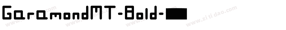 GaramondMT-Bold字体转换