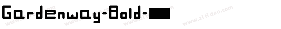 Gardenway-Bold字体转换