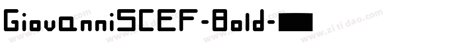 GiovanniSCEF-Bold字体转换