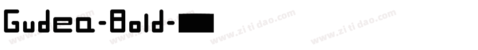 Gudea-Bold字体转换