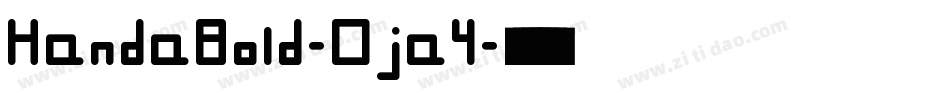 HandaBold-Oja4字体转换