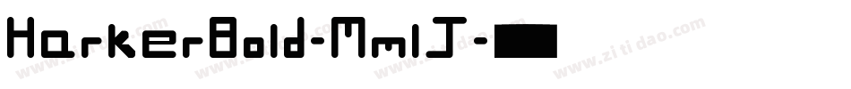 HarkerBold-MmlJ字体转换