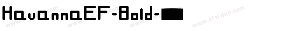 HavannaEF-Bold字体转换
