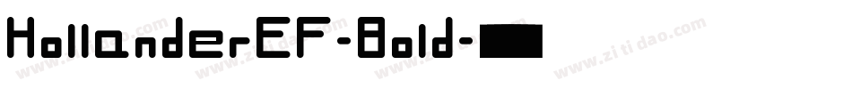 HollanderEF-Bold字体转换