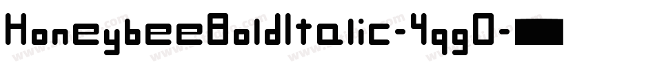 HoneybeeBoldItalic-4qgD字体转换