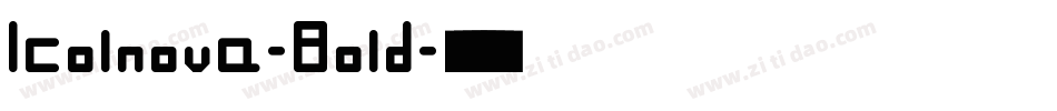Icolnova-Bold字体转换