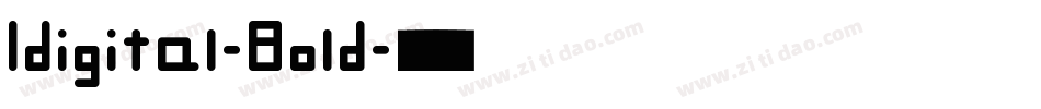 Idigital-Bold字体转换