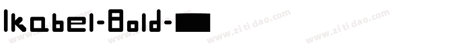 Ikabel-Bold字体转换