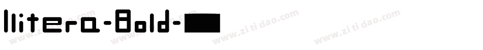 Ilitera-Bold字体转换
