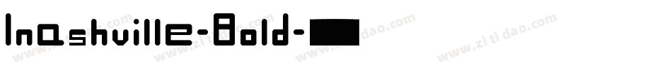 Inashville-Bold字体转换