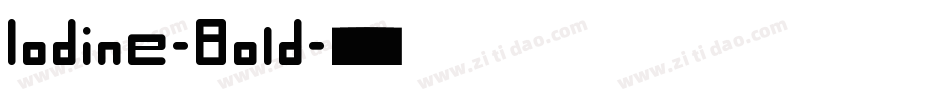 Iodine-Bold字体转换