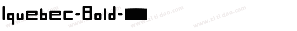 Iquebec-Bold字体转换