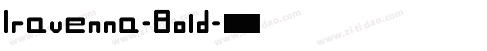 Iravenna-Bold字体转换