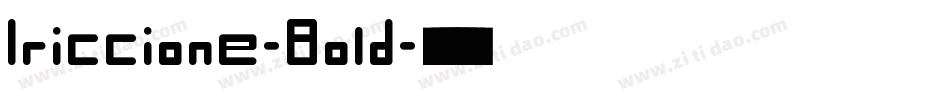 Iriccione-Bold字体转换