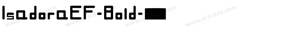 IsadoraEF-Bold字体转换