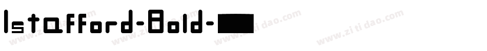 Istafford-Bold字体转换