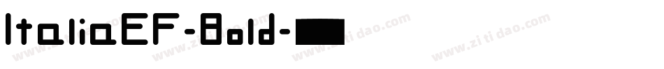 ItaliaEF-Bold字体转换
