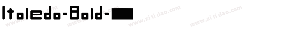 Itoledo-Bold字体转换