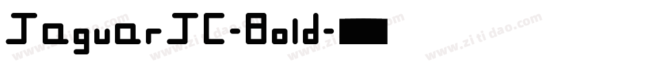 JaguarJC-Bold字体转换