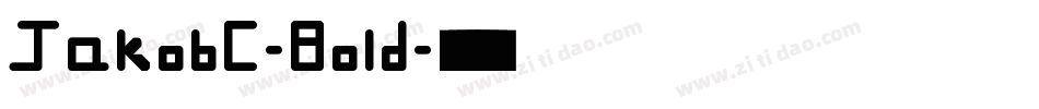JakobC-Bold字体转换