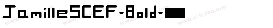 JamilleSCEF-Bold字体转换