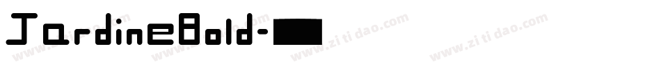 JardineBold字体转换