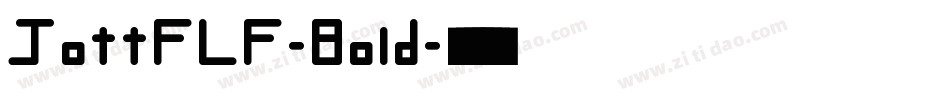 JottFLF-Bold字体转换