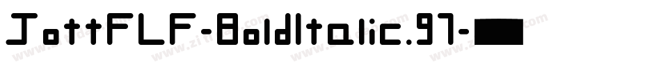 JottFLF-BoldItalic.97字体转换