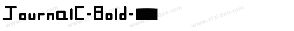 JournalC-Bold字体转换