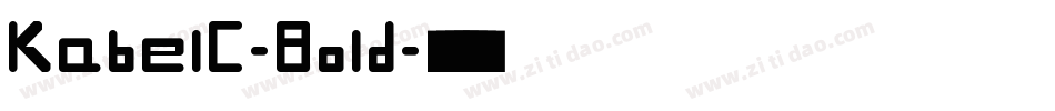 KabelC-Bold字体转换