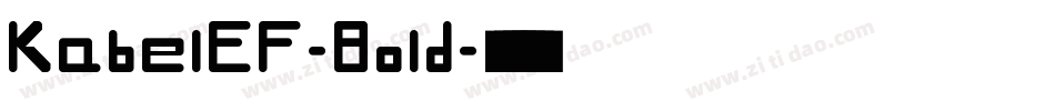 KabelEF-Bold字体转换