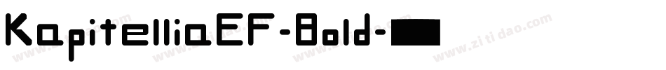 KapitelliaEF-Bold字体转换