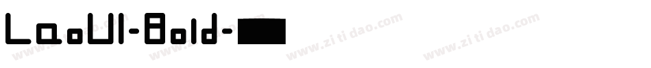LaoUI-Bold字体转换