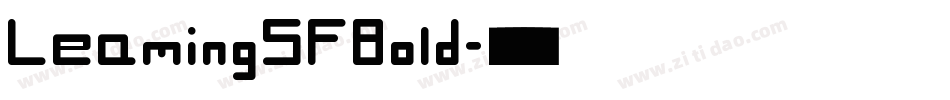 LeamingSFBold字体转换