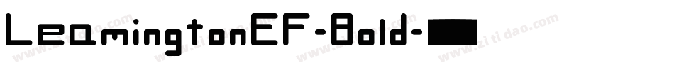 LeamingtonEF-Bold字体转换