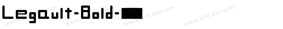 Legault-Bold字体转换