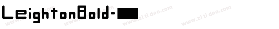 LeightonBold字体转换