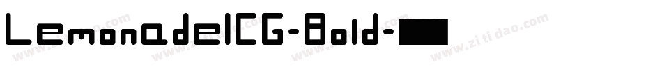 LemonadeICG-Bold字体转换