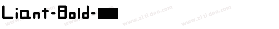 Liant-Bold字体转换