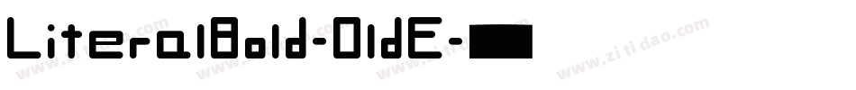 LiteralBold-DldE字体转换