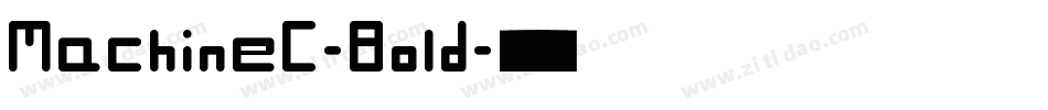 MachineC-Bold字体转换