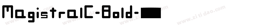 MagistralC-Bold字体转换